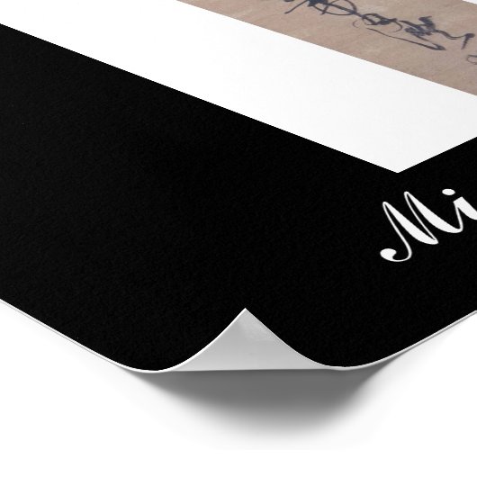 Poster Calligraphie écrite par Miyamoto Musashi, c. Année (Coin)