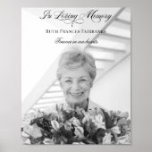 Poster Calligraphie "En mémoire affectueux"  (Devant)