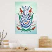 Poster Calligraphie islamique (Cuisine)
