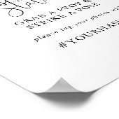 Poster Calligraphie Love Script élégant Selfie Station Si (Coin)