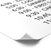 Poster Calligraphie lunaire Ordre des événements (Coin)