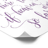 Poster Calligraphie Luxe En Panneau Mémoire (Plum) (Coin)