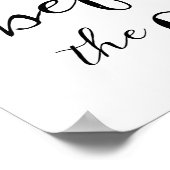 Poster Calligraphie moderne Bachelorette Hen stag imprimé (Coin)