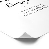 Poster Calligraphie Moderne Ce Bougie Brûle Panneau (Coin)