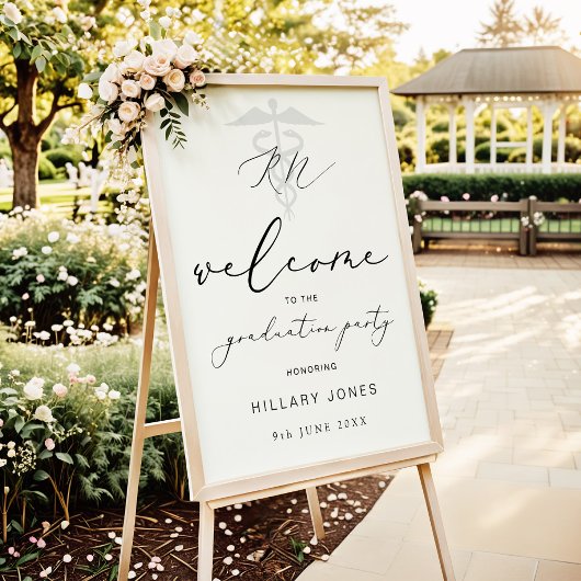 Poster Calligraphie moderne de la partie de diplôme de la