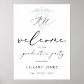 Poster Calligraphie moderne de la partie de diplôme de la (Devant)