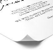 Poster Calligraphie Moderne Élégant Débranché Cérémonie S (Coin)