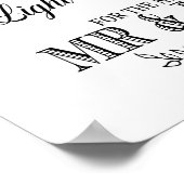 Poster Calligraphie moderne Laissez l'amour scintiller (Coin)