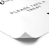 Poster Calligraphie moderne Les bébés sont Baby showers d (Coin)