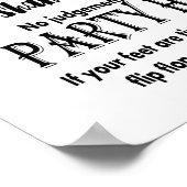 Poster Calligraphie moderne Règles de la piste de danse m (Coin)