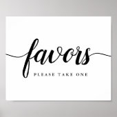 Poster Calligraphie noir & blanc Symbole de mariage préfé (Devant)