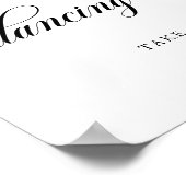 Poster Calligraphie noir et blanc Chaussures dansantes (Coin)