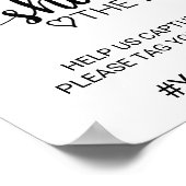 Poster Calligraphie Noire Simple Partager Le Signe D'Amou (Coin)