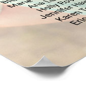 Poster Calligraphie noire simple Programme de mariage pho (Coin)