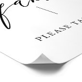 Poster Calligraphie Prenez un éventail Signe d'éventail d (Coin)