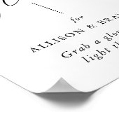 Poster Calligraphie rustique Laisser l'amour brillant Mar (Coin)