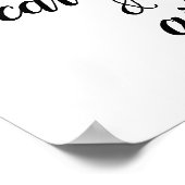 Poster Calligraphie Script Mariage Cartes & Cadeaux Signa (Coin)