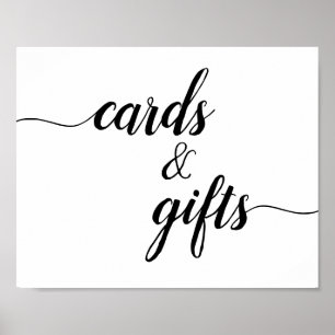 Poster Calligraphie Script Mariage Cartes & Cadeaux Signa