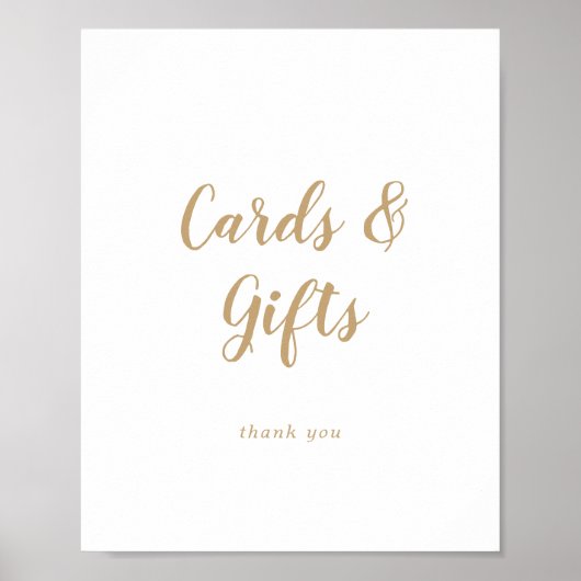 Poster Calligraphie simple|Cartes de mariage et cadeaux d (Devant)