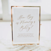 Poster Calligraphie simple Quelle est la taille du jeu du