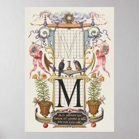 Poster Calligraphie vintage (Devant)