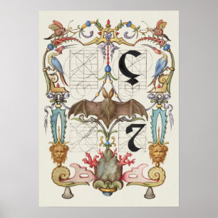 Poster Calligraphie vintage