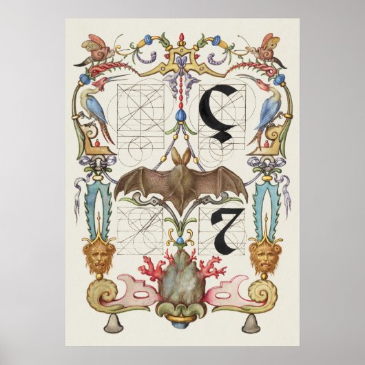 Poster Calligraphie vintage (Devant)