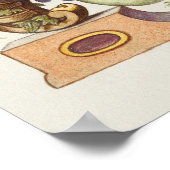 Poster Calligraphie vintage (Coin)