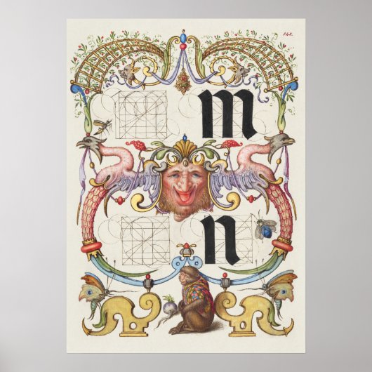 Poster Calligraphie vintage (Devant)