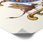 Poster Calligraphie vintage (Coin)