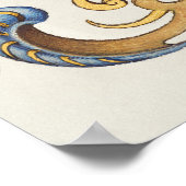 Poster Calligraphie vintage (Coin)