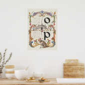 Poster Calligraphie vintage (Cuisine)