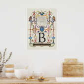 Poster Calligraphie vintage (Cuisine)