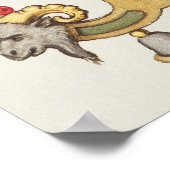 Poster Calligraphie vintage (Coin)