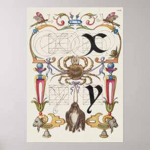 Poster Calligraphie vintage