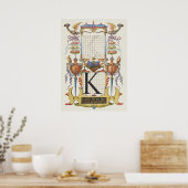 Poster Calligraphie vintage (Cuisine)