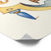 Poster Calligraphie vintage (Coin)