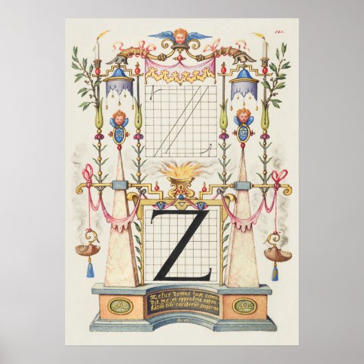 Poster Calligraphie vintage (Devant)