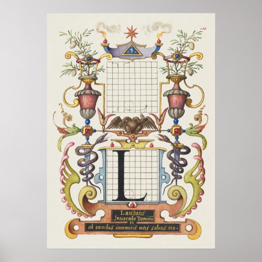 Poster Calligraphie vintage (Devant)