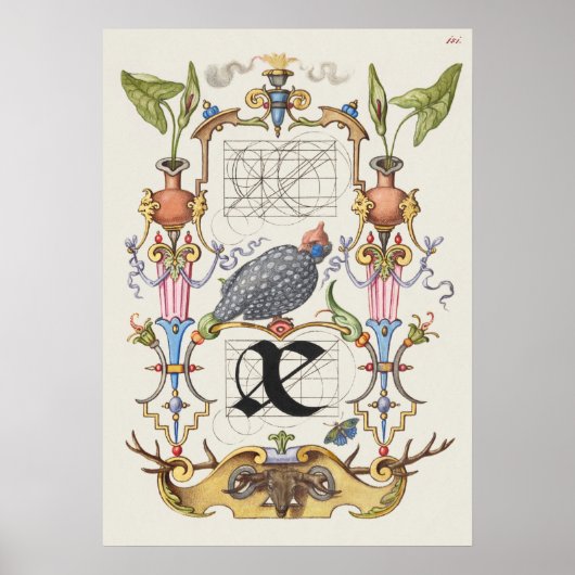 Poster Calligraphie vintage (Devant)