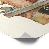 Poster Calligraphie vintage (Coin)