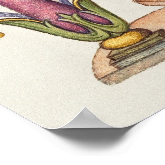 Poster Calligraphie vintage (Coin)