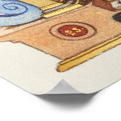 Poster Calligraphie vintage (Coin)