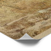 Poster Calligraphie vintage et papillons (Coin)