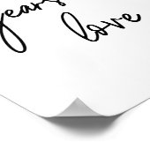 Poster Calligraphie Whimsical Années d'Amour Mariage Sign (Coin)