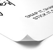 Poster Calligraphie Whimsical Photo Livre d'invité (Coin)