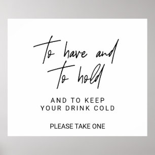 Poster Calligraphie Whimsical Pour avoir et tenir un sign