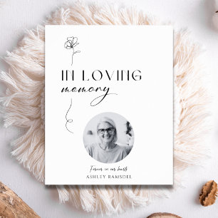 Poster Calligraphy Photo In Love Memory Mariage Sign