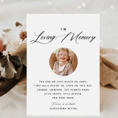 Poster Calligraphy Photo In Love Memory Mariage Sign