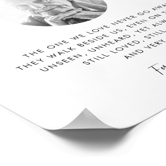 Poster Calligraphy Photo In Love Memory Mariage Sign (Coin)